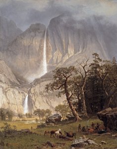 Cho-looke、ヨセミテ滝、1864年