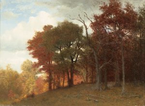 ハドソン川のヘイスティングス、1865（リネンの油） 作： Albert Bierstadt