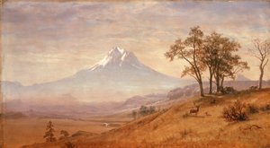 フッド山、1863 作： Albert Bierstadt