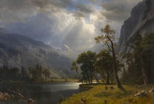 マウント スター キング、ヨセミテ 作： Albert Bierstadt