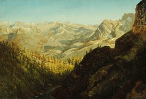 カリフォルニア州シエラネバダ山脈、 作： Albert Bierstadt