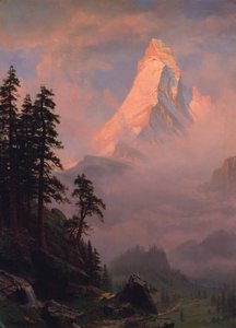 1875年後のマッターホルンの日の出。
