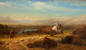 バッファローの最後 作： Albert Bierstadt