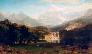 ロッキー山脈、ランダースピーク、1863 作： Albert Bierstadt