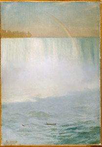 滝と虹、ナイアガラ 作： Albert Bierstadt