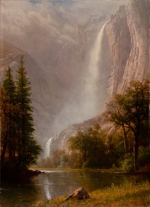 ヨセミテ滝、1865-70年 作： Albert Bierstadt