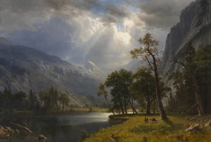 ヨセミテバレー、1866 作： Albert Bierstadt