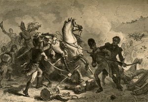 ニューオーリンズの戦い-1878年、パケナム将軍の死。 作： Albert Bobbett
