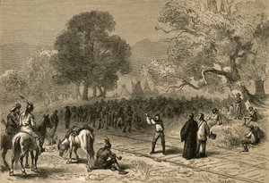 1878年の太平洋鉄道の完成。 作： Albert Bobbett