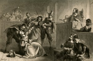 エドモンドチーズマンの妻、バークレー知事の前、1877年。 作： Albert Bobbett