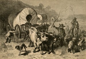 西部の国への移住、1877年。 作： Albert Bobbett
