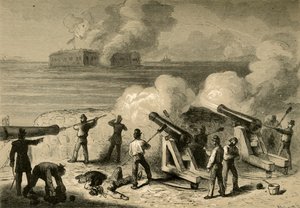 サムター要塞の攻撃、1878年。 作： Albert Bobbett