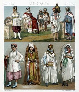 バルバレスク様式の衣装（アフリカ）。ラシネの「Le costume historique」に掲載されたイラスト