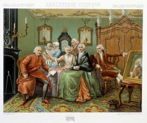 イギリスのブルジョアのインテリア 作： Albert Charles August Racinet