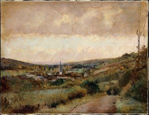 ホンドゥヴィルシュルイトンの秋の最後の日 作： Albert Charles Lebourg