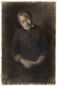 眠る画家の妻の肖像（マリー・ギユー）