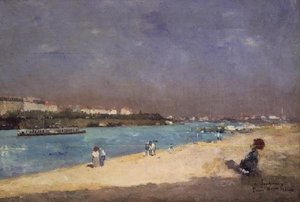 ポンナショナルからのパリ郊外の眺め、1882年