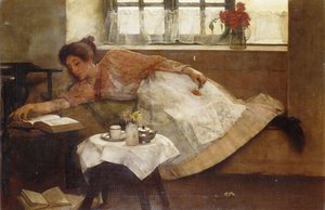 ティータイムレスト、1892 作： Albert Chevallier Tayler