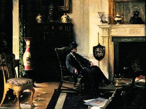 インテリアの女性 作： Albert Chevallier Tayler