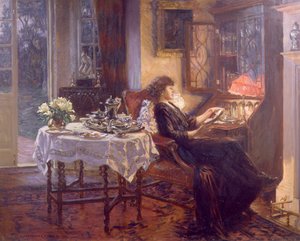 静かな時間、1913 作： Albert Chevallier Tayler