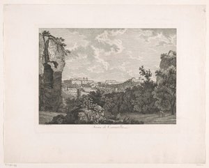 カラカラ浴場 Terme di Caracalla (オブジェクトのタイトル) イタリアからの絵のようにエッチングされたパンフレット (シリーズ タイトル) 作： アルベルト・クリストフ死去