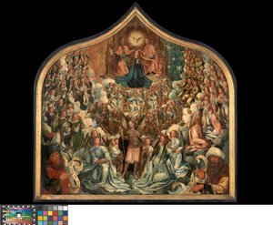 A Coroação da Virgem (óleo sobre painel) 作： Albert Cornelis