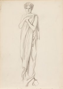 アルケスティス役アイノ・アクテ、スケッチ 作： Albert Edelfelt