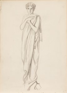 アルケスティス役アイノ・アクテ、スケッチ 作： Albert Edelfelt