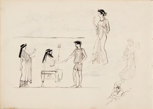 古代の男女像 作： Albert Edelfelt