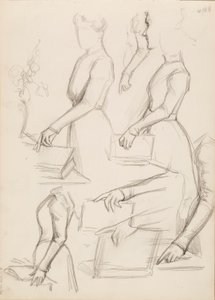 カミーユ・ヴァレリー＝ラドー、肖像画のスケッチ 作： Albert Edelfelt