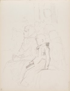 ウシマー群島での礼拝、スケッチ 作： Albert Edelfelt