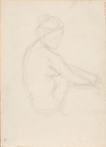 裸で座る 作： Albert Edelfelt