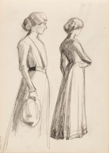 人の女性キャラクター 作： Albert Edelfelt