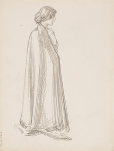 マントを着た女性 作： Albert Edelfelt