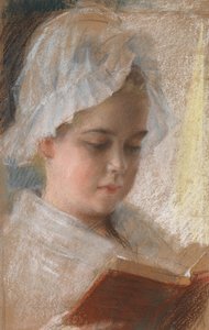 「ベルタ・エーデルフェルトの肖像」、習作 作： Albert Edelfelt