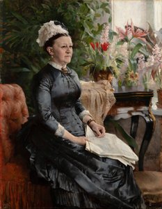 アンナ・シネブリチョフ夫人の肖像 作： Albert Edelfelt