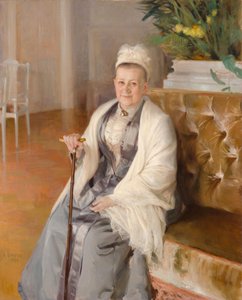 アンナ・シネブリチョフ夫人の肖像画 作： Albert Edelfelt