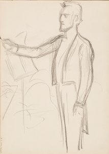 ロバート・カジャナス、肖像画のスケッチ 作： Albert Edelfelt