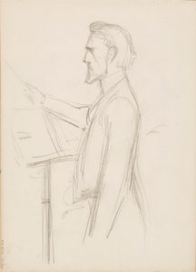 ロバート・カジャナス、肖像画のスケッチ 作： Albert Edelfelt
