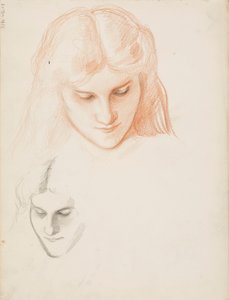 女性の顔 作： Albert Edelfelt