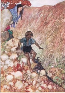 The Water Babies pub.by Humphrey Milford Oxford University Press、1930年頃（カラーリソ） 作： Albert Edward Jackson