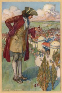 ゲートから 200 ヤード (chromolitho) 以内に来るまでガイドを手に持っていた 作： Albert Edward Jackson