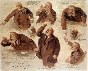ジャンジョレスのさまざまな表現、1910年 作： Albert Eloy Vincent