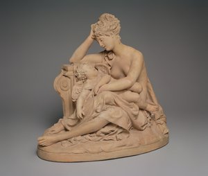 ヴィーナスと愛、1864年（テラコッタ）