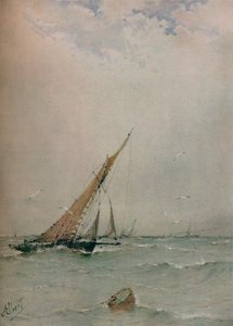 Harwich、North Sea Trawlers、c1900 作： Albert Ernest Markes