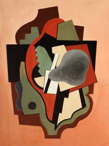 抽象的コンポジション 1940 （油彩、厚紙） 作： Albert Eugene Gallatin