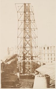 自由の女神の集合体の足場、左に示す頭、パリ、1883