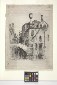 Rio Della Senza, Veneza (gravura) 作： Albert Fitch Bellows
