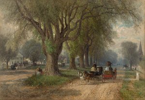 ニューイングランドの日曜日、c。 1876年。 作： Albert Fitch Bellows