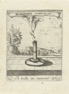 燃えるろうそく Moralizing Love Emblems (シリーズタイトル) Devises et emblesmes d